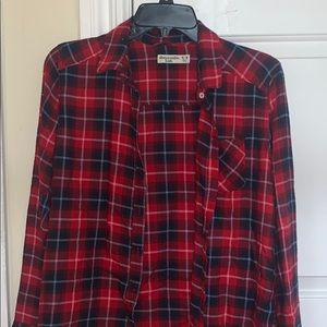 Abercrombie long sleeve button down flannel